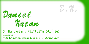 daniel natan business card